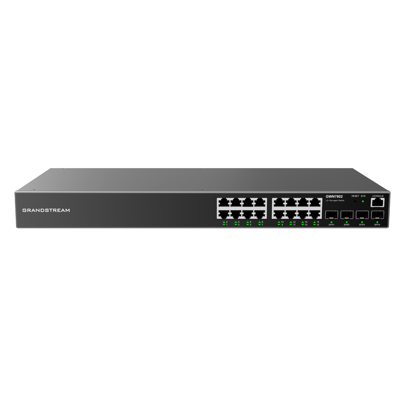 Grandstream GWN7802 16 Port Gigabit Managed Ethernet Switch | Power ...