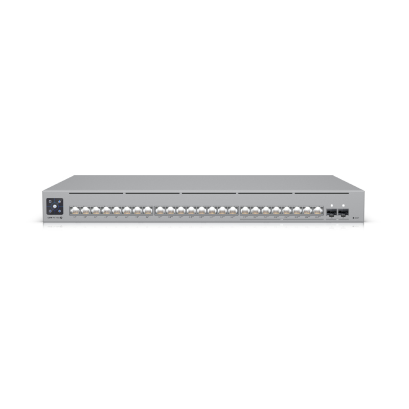 Unifi Pro Max 24 Poe Switch With Etherlighting Pole And Wall Mounts 5493